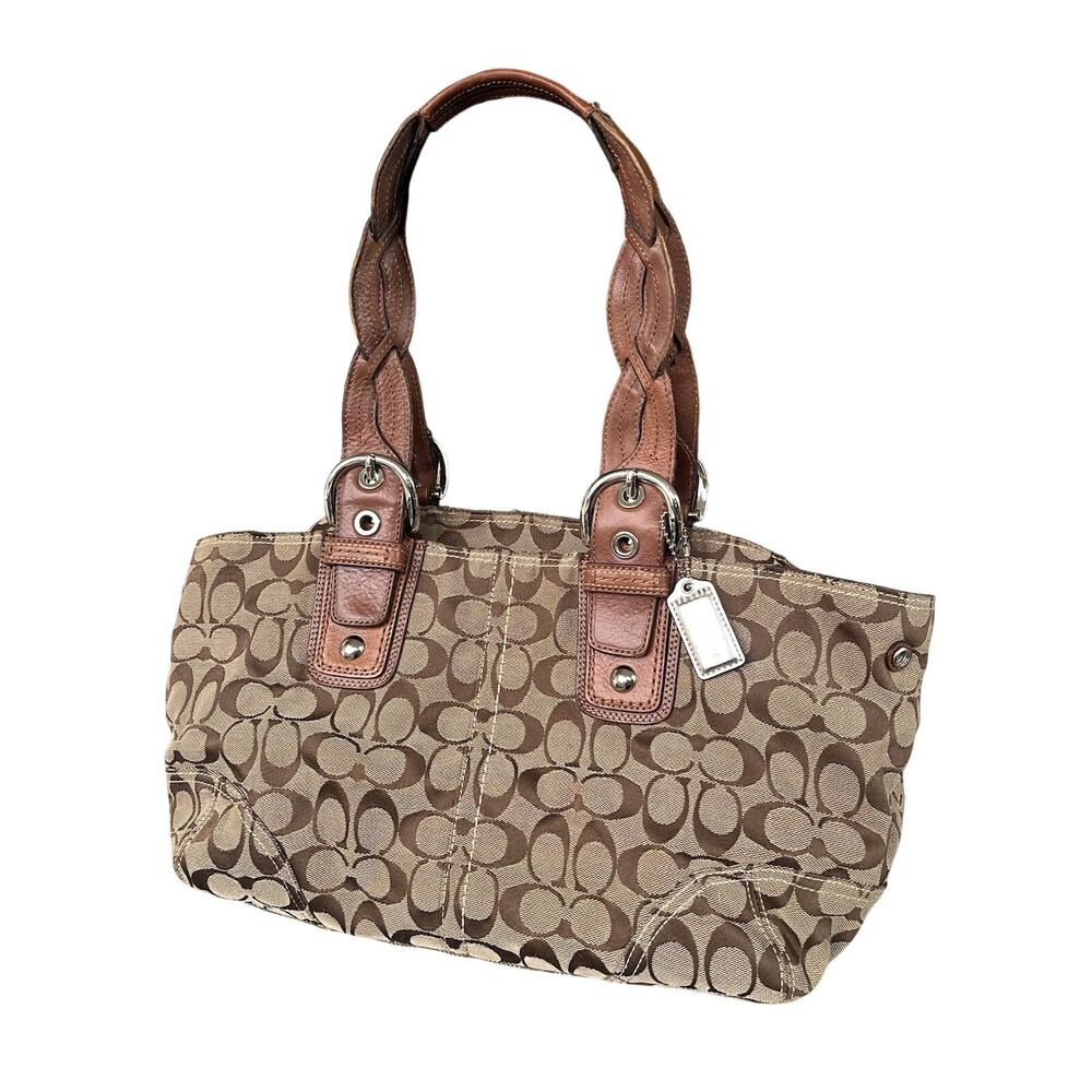 Vintage Coach Soho Signature Braided Tote Shoulder Bag F11863 (7626-12)